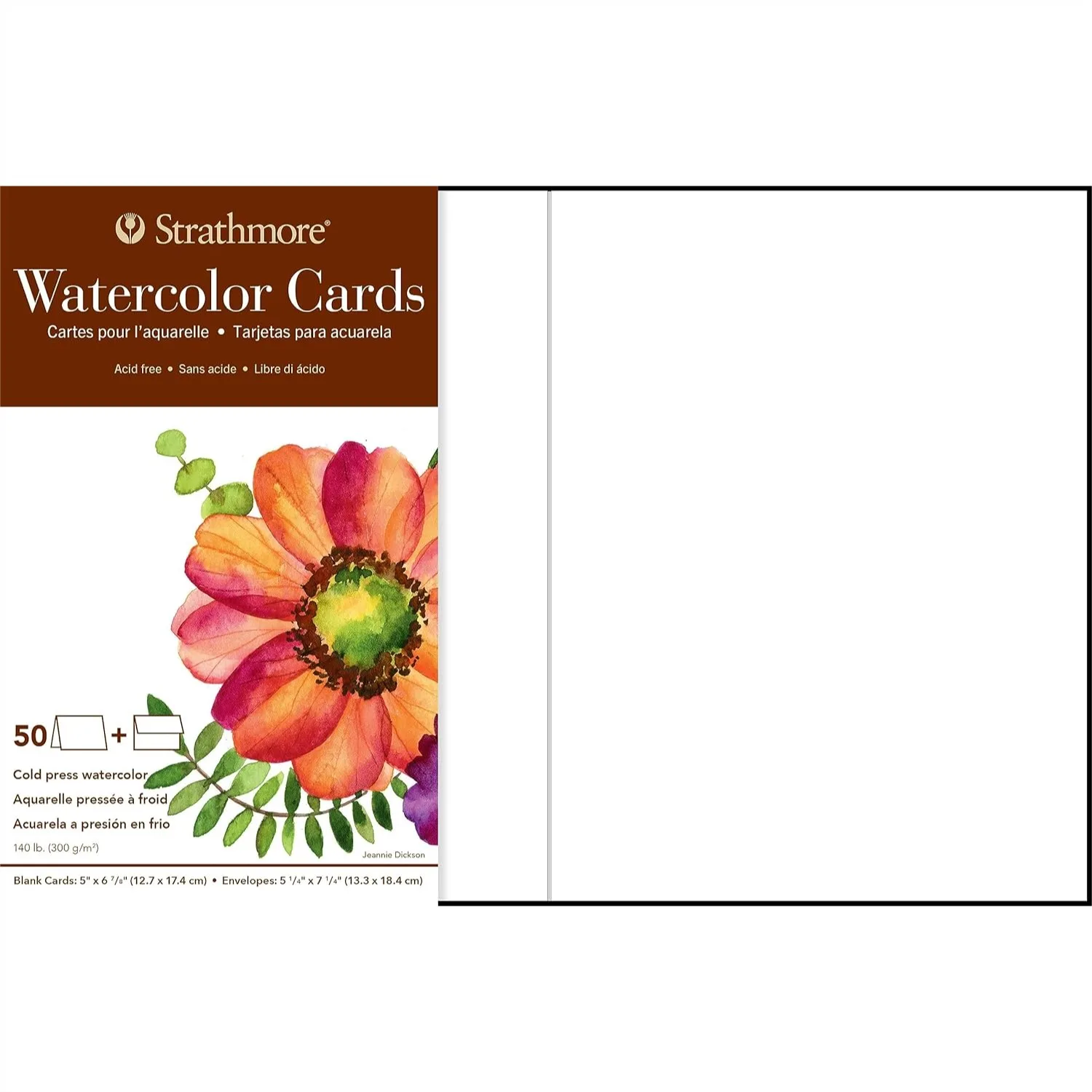 

50 Pack Blank Greeting Cards with Envelopes for Watercolor Painting, Weddings, and Birthdays