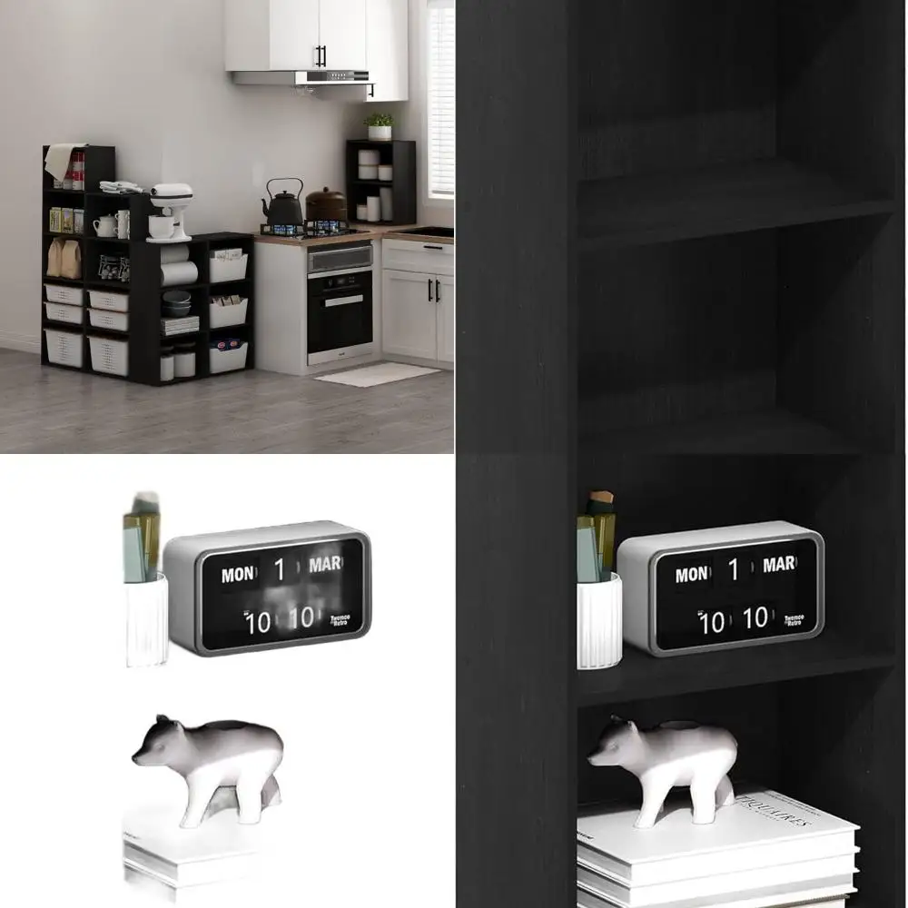 4-Shelf Blackwood Bookcase by Furinno Luder for Storage and Books