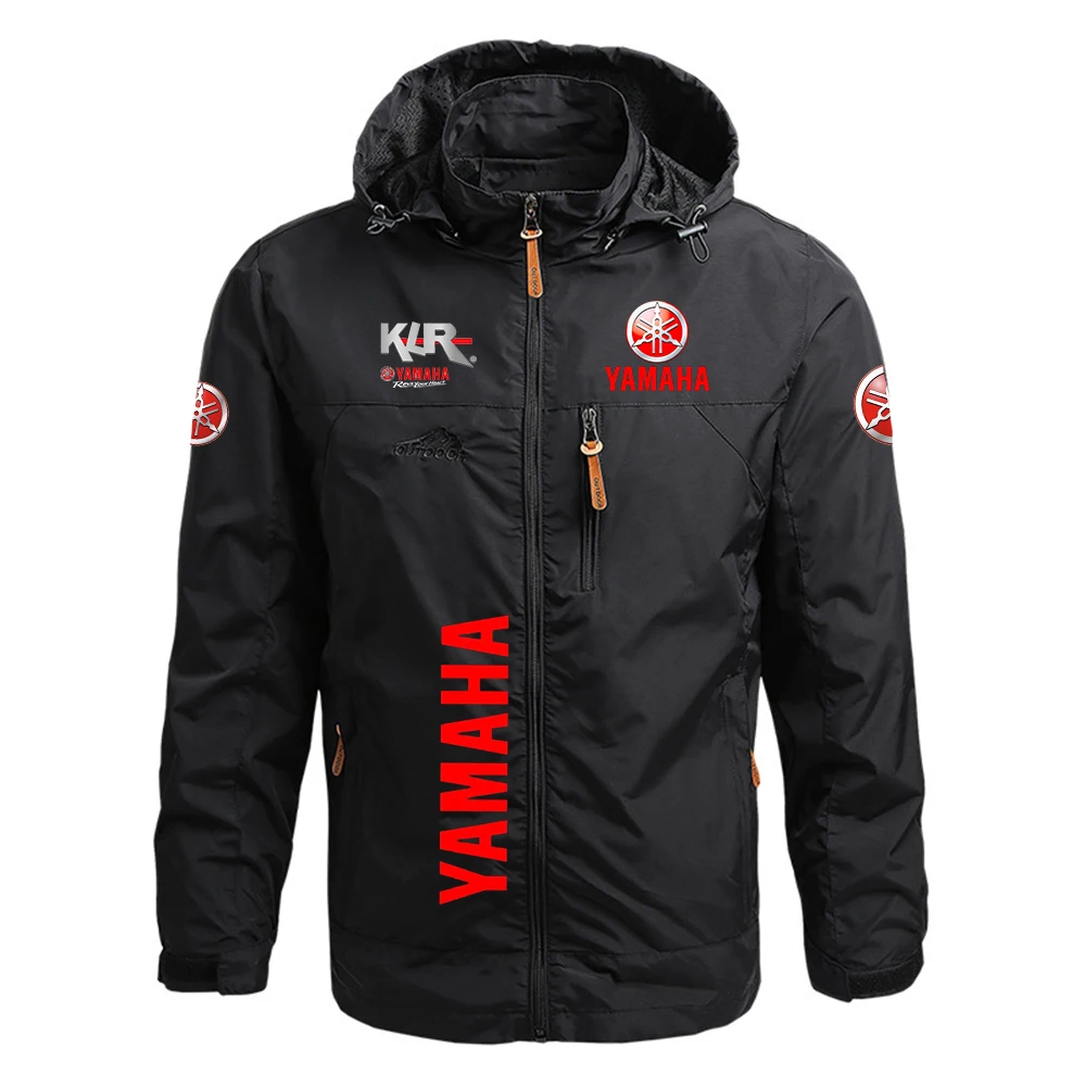

2025 Yamaha racing spring and autumn men's five-color windbreaker jacket outdoor hooded sports military style climbing thin jack