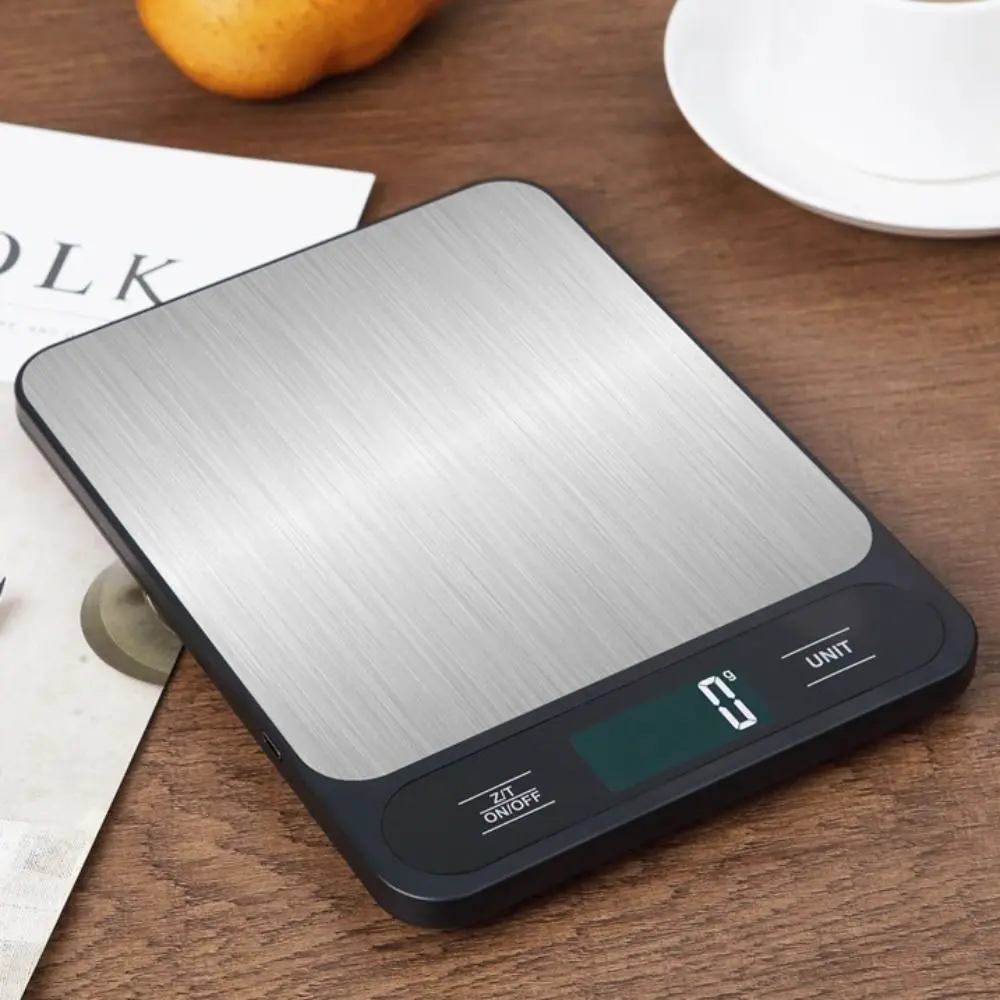 Stainless Steel Kitchen Scales Accurate Digital Scale Portion Scale Measuring Grams and Oz Digital Food Scale Cooking