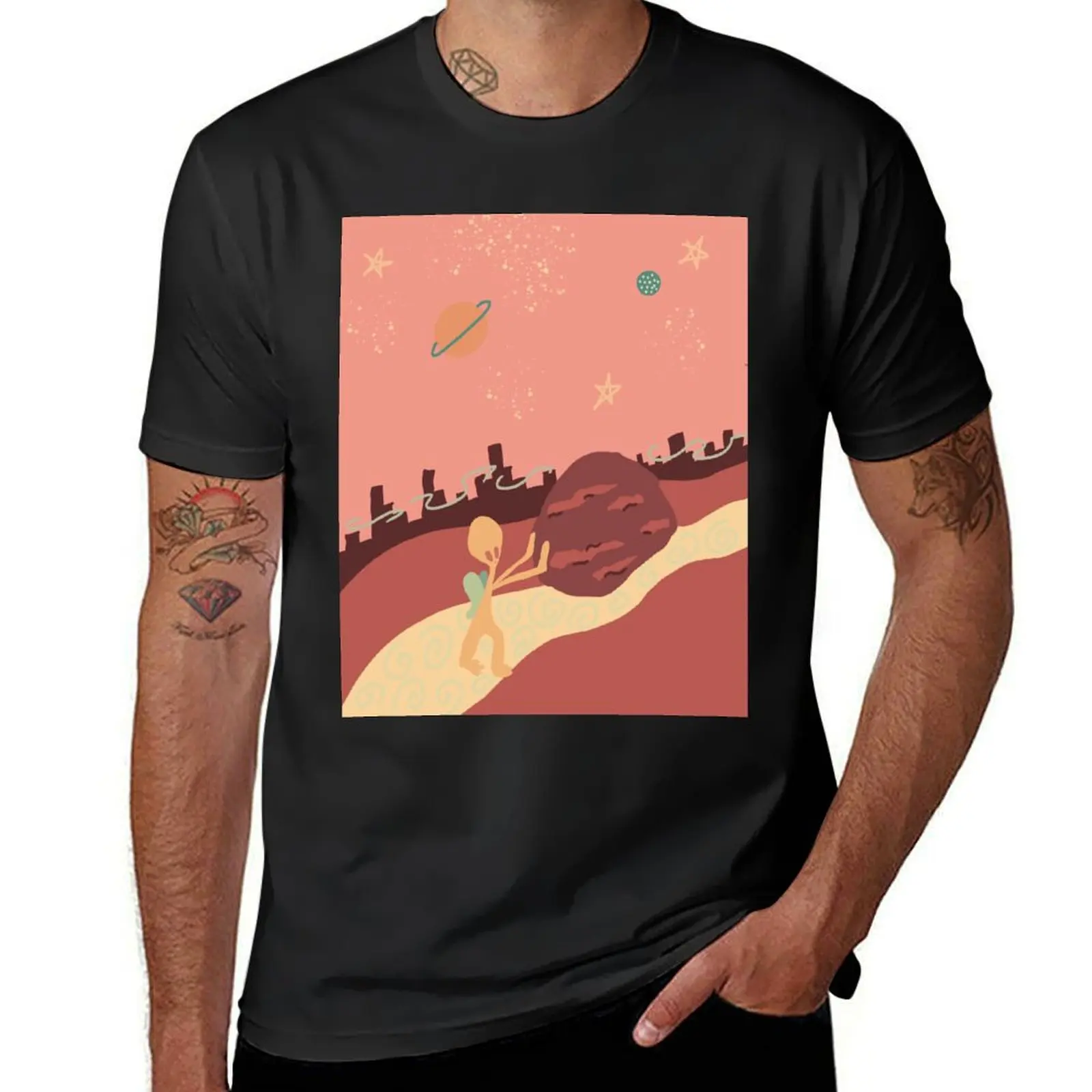 Sisyphus T-Shirt Aesthetic clothing summer clothes sweat shirts, men