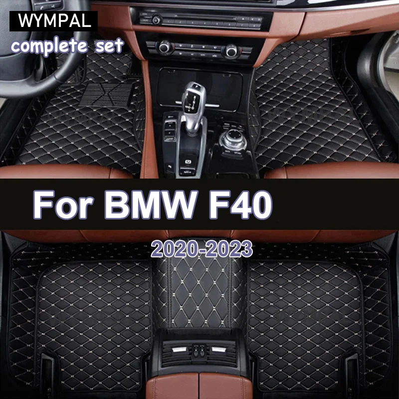 

Автомобильные коврики на заказ для BMW F40 2017 2018 2019 2020 2021, авто роскошные кожаные мужские и женские автомобильные коврики с полным покрытием