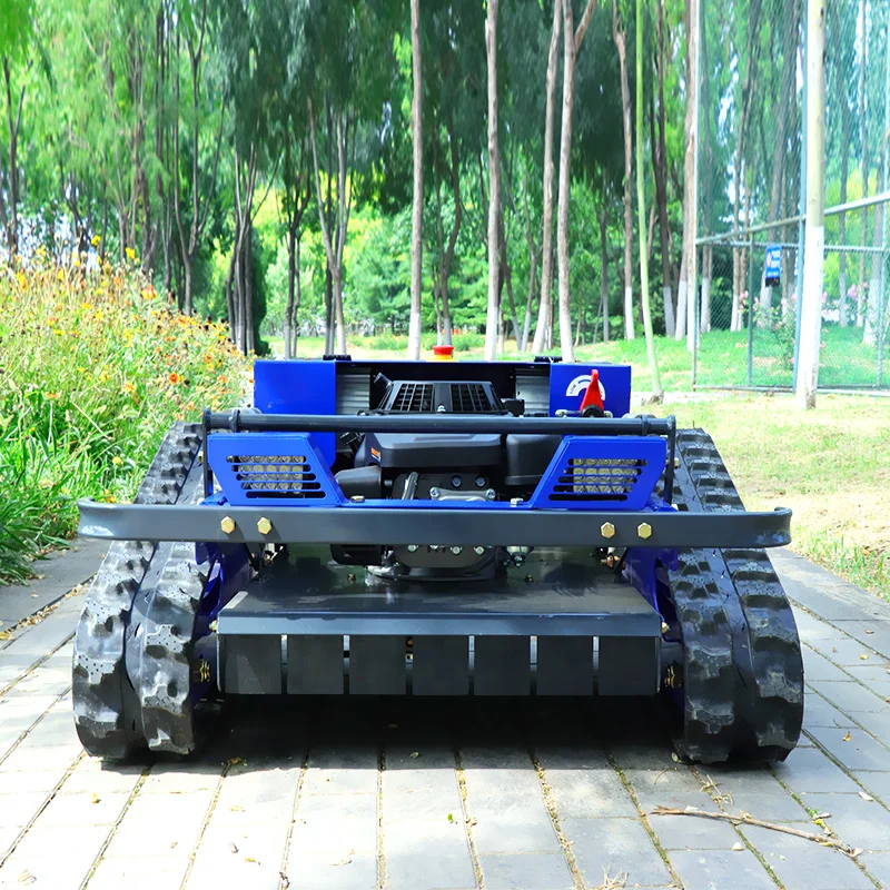 Customized Fast Shipping Automated Garden Lawn Mower - High Power CE Euro 5 Remote Control Self Propelled Crawler Grass Mower