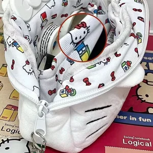 Hello Kitty kalem Kutusu Peluş, Öğrenci Büyük Kapasiteli Kırtasiye Çantası, Kızlar Makyaj, Çanta Depolama, Kawaii Hediyeler, Sevimli, Parti Emzik sanrio için en iyi 5 satış-no. 1