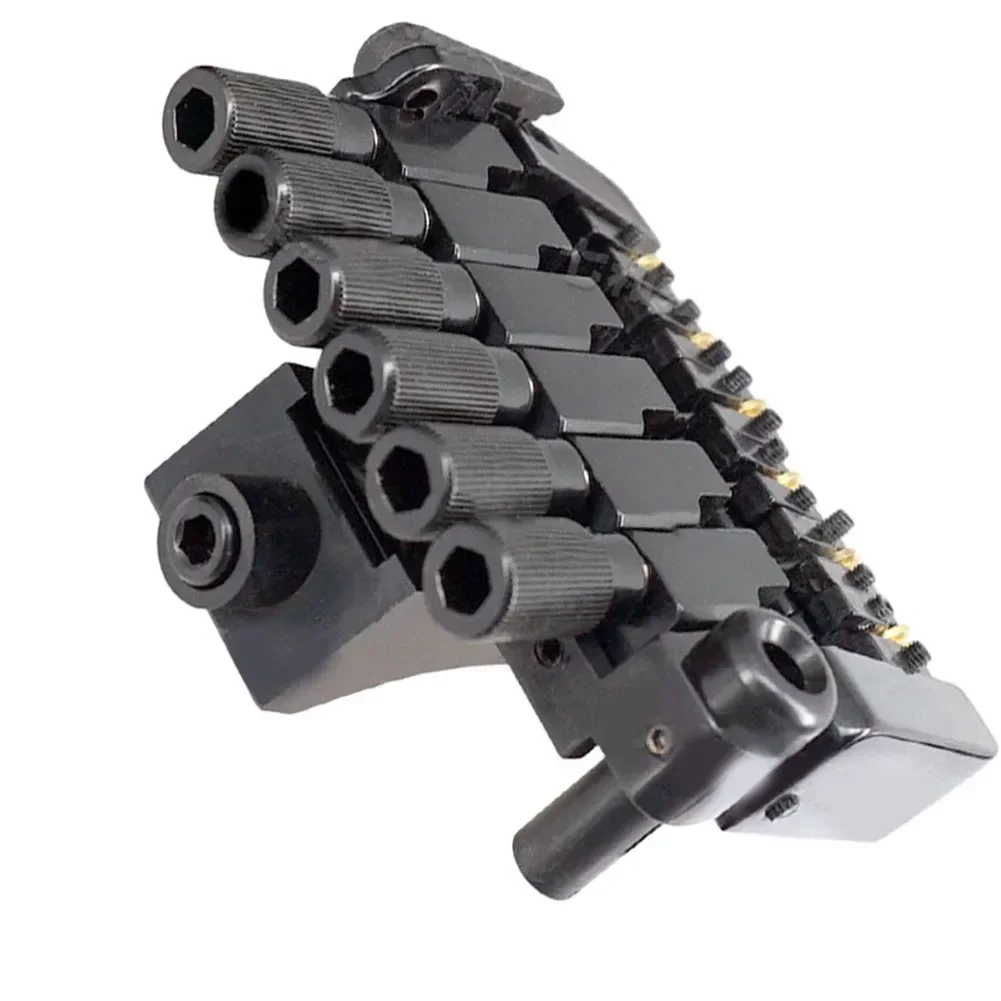 Headless Bridge Tailpiece Bridge Tailpiece Metal Black Bridge Tailpiece Guitar Tremolo System For Headless Electric Guitar