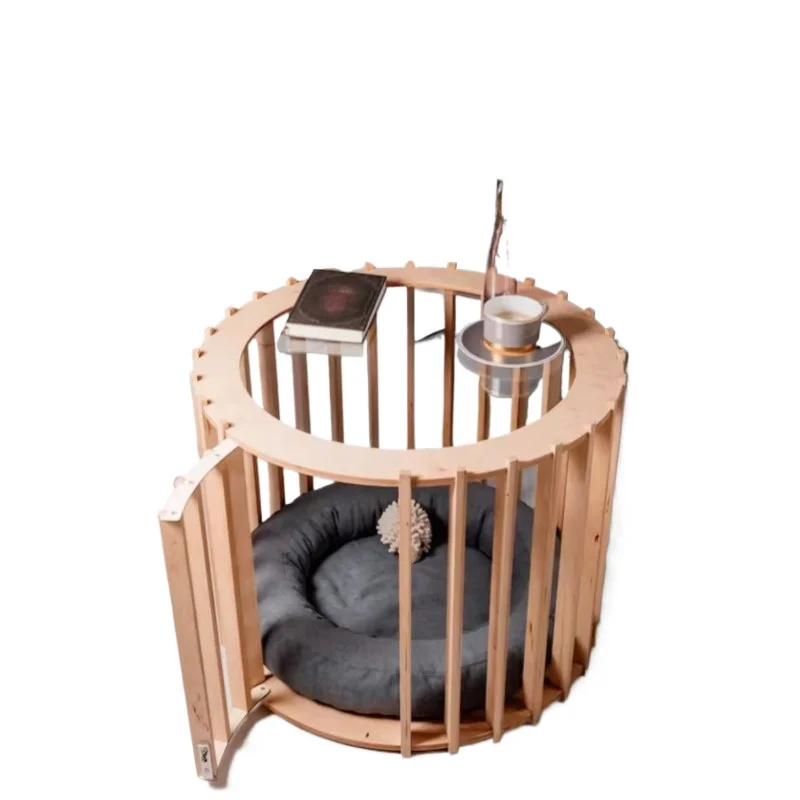 

Modern lighting design dog house pet furniture slatted bed living room doggie coffee table