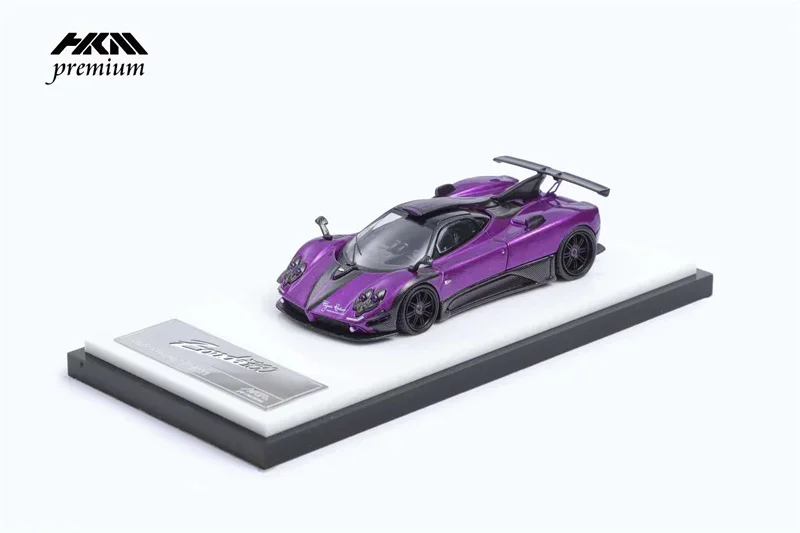 نموذج سيارة HKM-diast ، ممتاز 1:64 صفر ، Zonda-eclh أرجواني وأزرق محدود ،