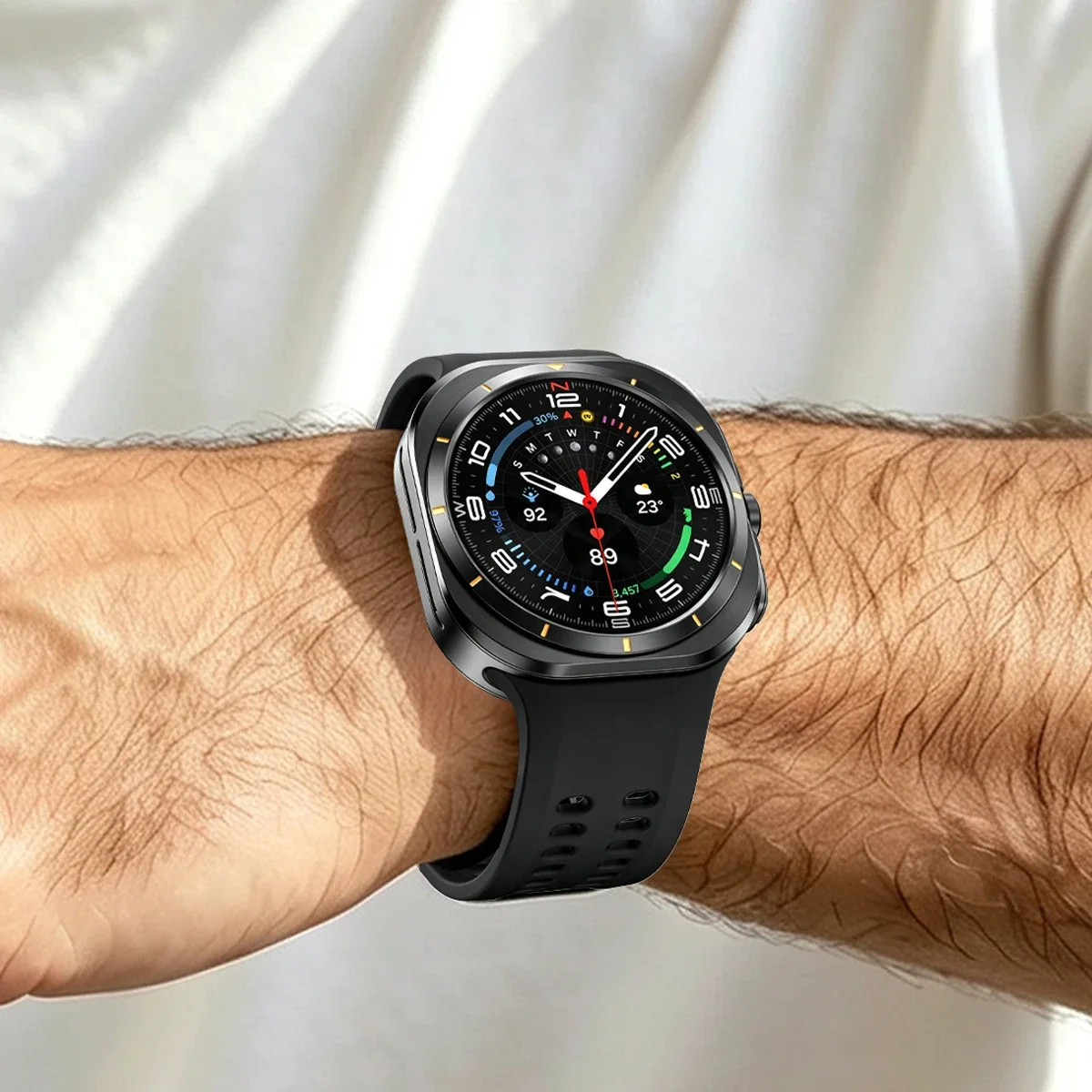 Original Silikonarmband für Samsung Galaxy Watch Ultra 2 47mm Marine Sport Armband Correa für GalaxyWatch Ultra 2026 2025 Bänder – Detail 9