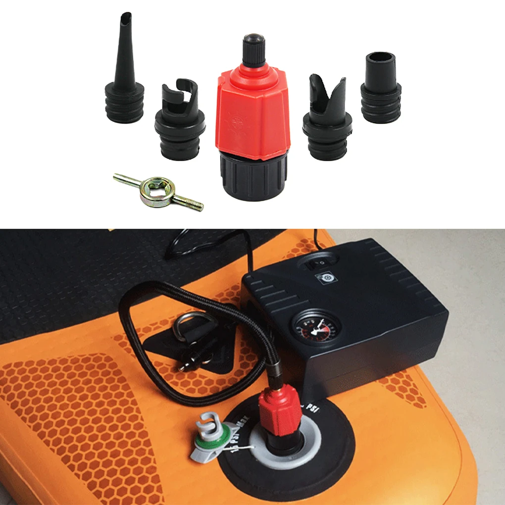 Sup Luftpumpen adapter verschleiß fester Paddel kompressor Legierung Gummi Ruderboot Adapter