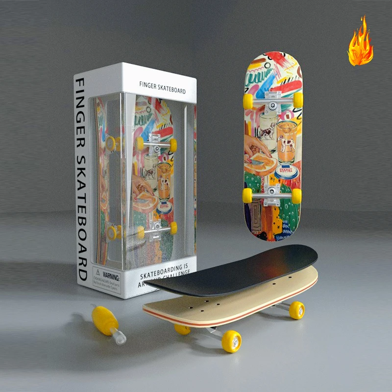 ใหม่ Professional Finger Skateboarding Fingerboard งานอดิเรกความแปลกใหม่ความเครียด Sensing ของเล่นปริศนาของเล่นมินิของเล่นของขวัญ