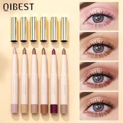 QIBEST Pearlescent Eyeshadow Pencil Waterproof Glitter Shimmer Pigment Highlighter Eye Shadow Liner Stick Eyeliner Makeup Tools