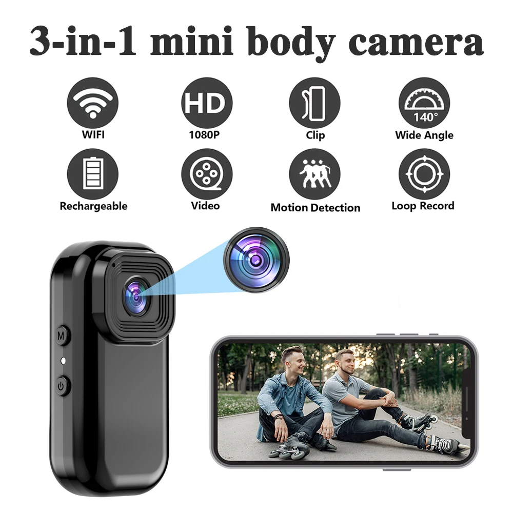 Action Anti Shaking Mini Camera 1080P Full HD Head Mounted Attraction Motion Camera DV Sport Video Recorder Helmet Bike