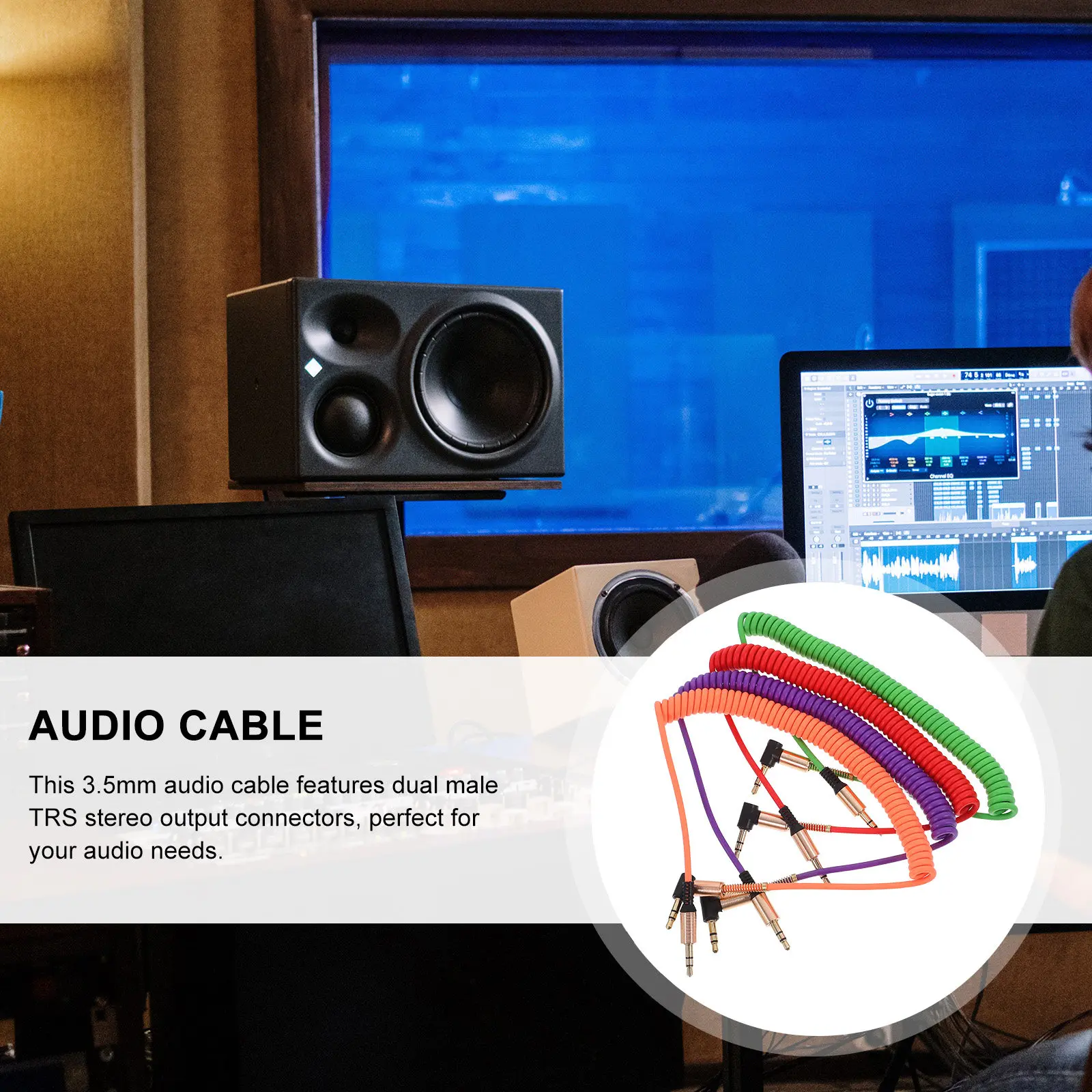 4Pcs 3.5Mm Male To …