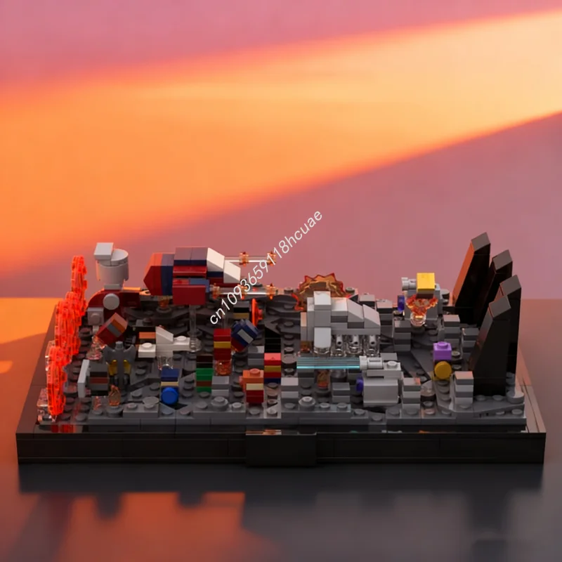 589 قطعة MOC المنتقمون Endgame معركة ديوراما نموذج ألعاب مكعبات البناء العمارة لتقوم بها بنفسك هدايا عيد الميلاد الإبداعية فكرة التعليم