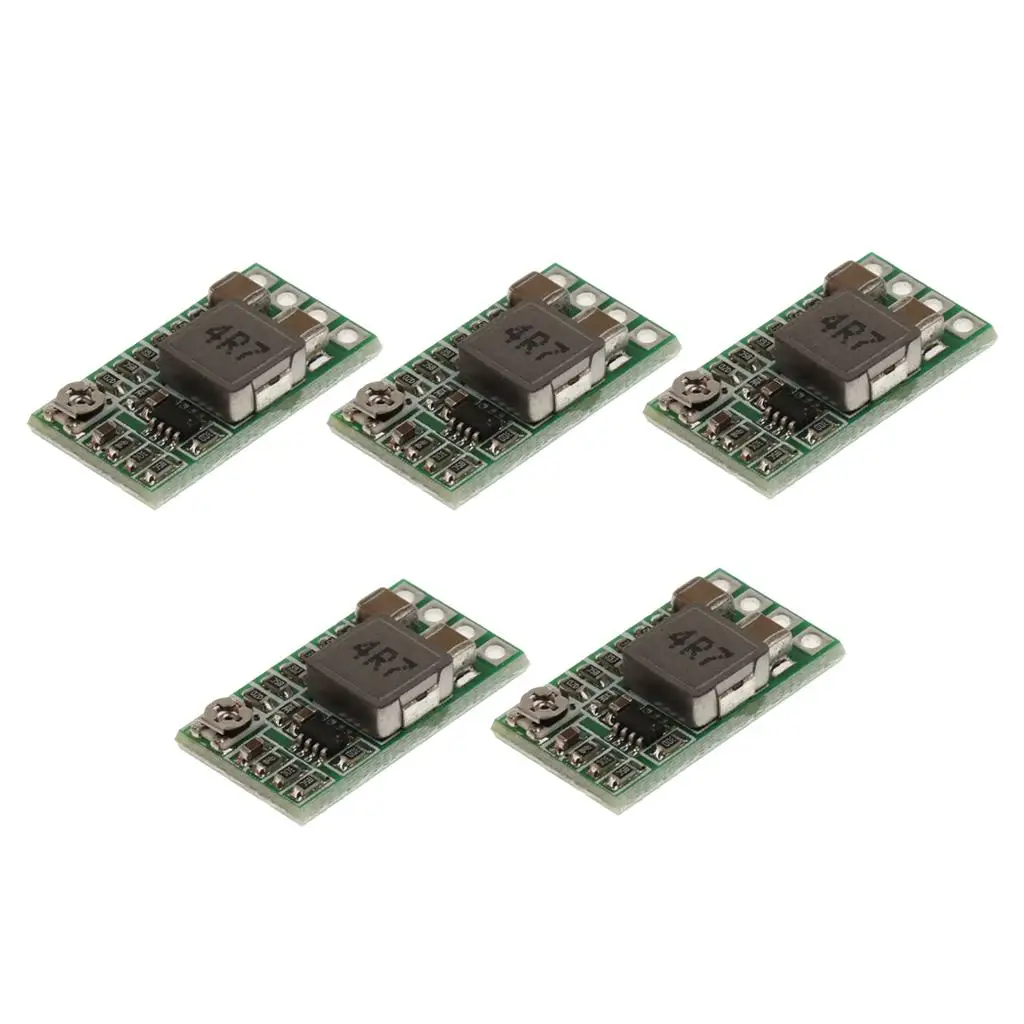 

5 Pcs DC To DC Power Supply Module Buck Converter 4-24V To 5V 3A