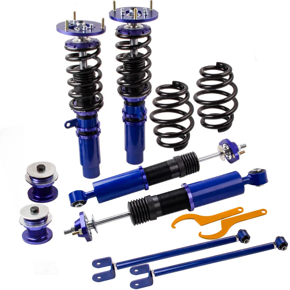 Adjustable Height Coilovers Suspension Shock Absorber Control Arms For BMW E46 3 Series 320i 323i 325i