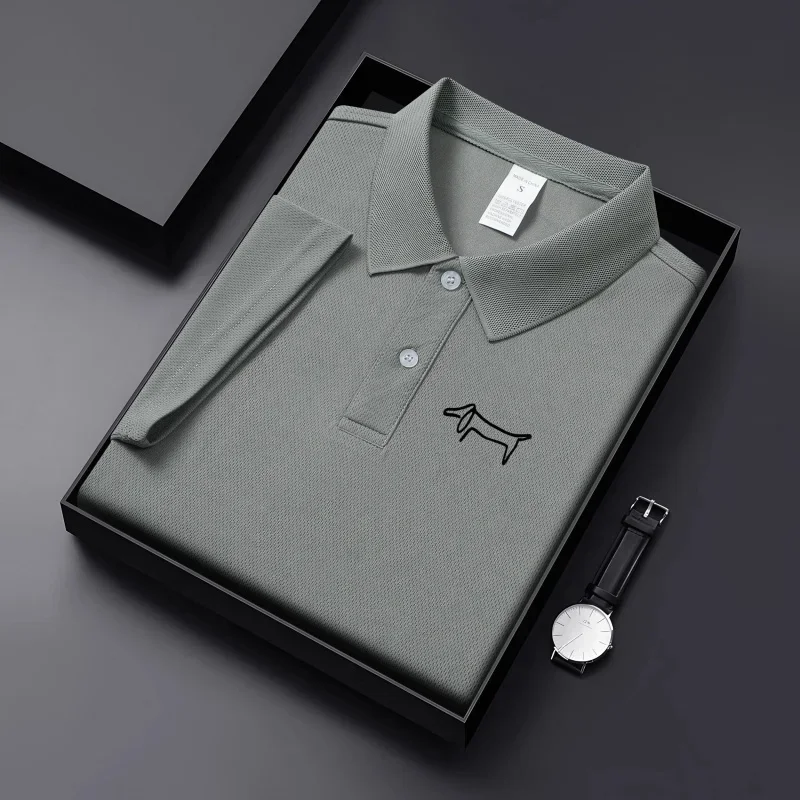 Men's Golf Wear 2026 Summer High Quality Business Leisure Polo Collar Golf T-shirt Breathable Fabric Leisure Social T-shirt