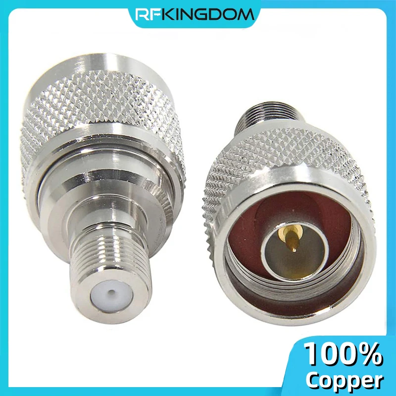 1PC N Male to F Type Female Coaxial Adapter L16 N Type Male To F Female RF Connector Straight