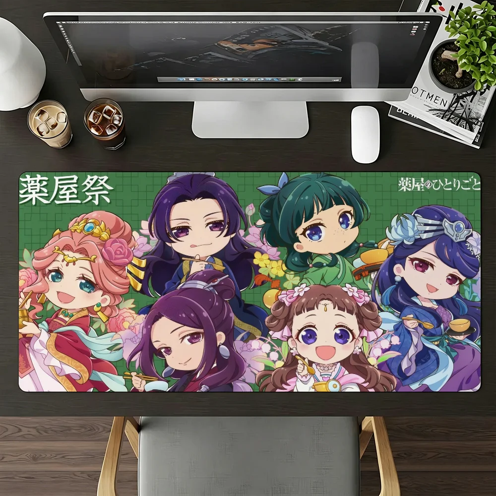 Cute New HD Apothecary Diaries Anime Gamer Mouse Pad Office Gaming Keyboards Non-Slip Large Waterproof Mousepad Girl Desk Mat