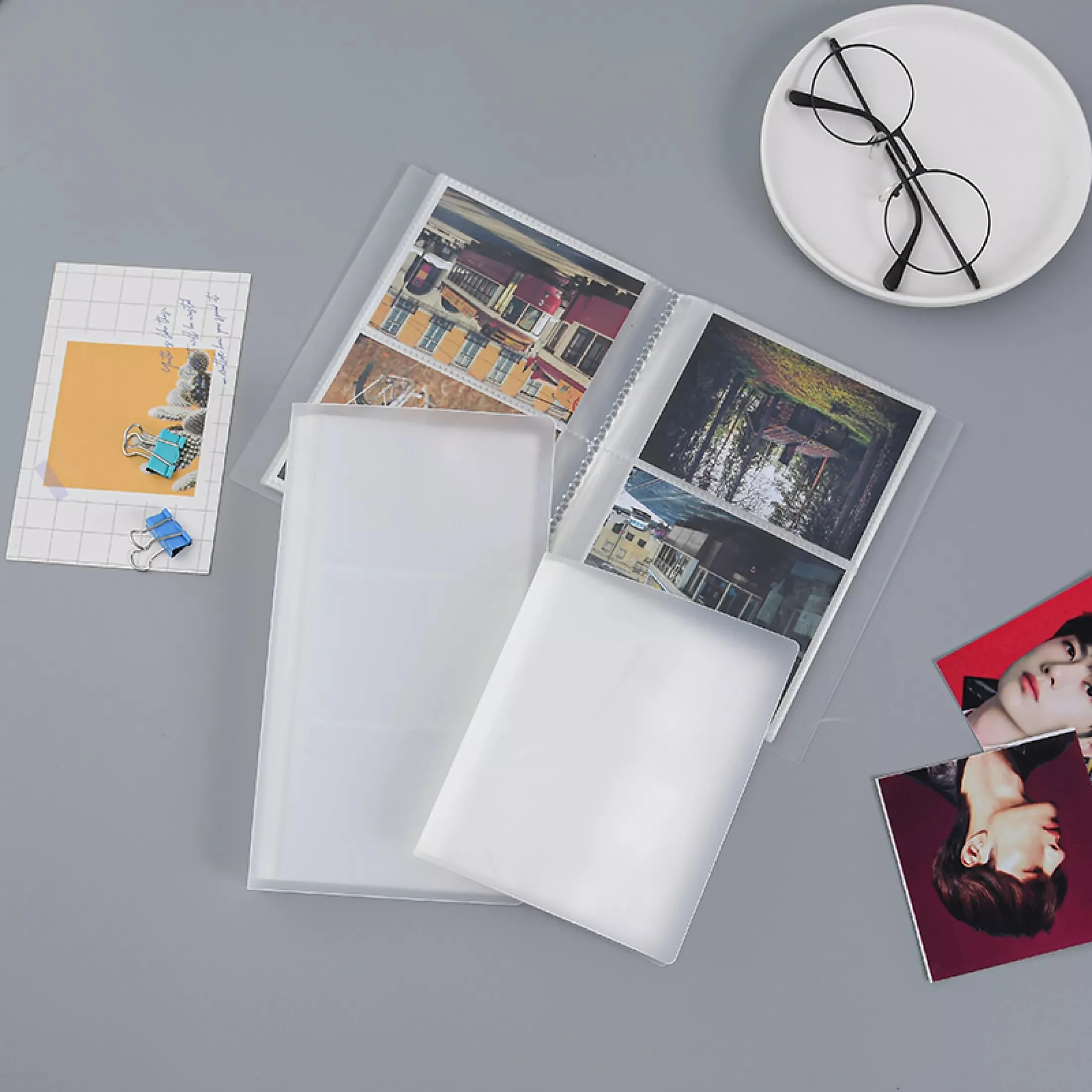 80/160Pockets Transparen Photo Film Album Storage Book For Fujifilm Instax Wide 300 400 210 Film 5 Inch Instax Film Photos Album