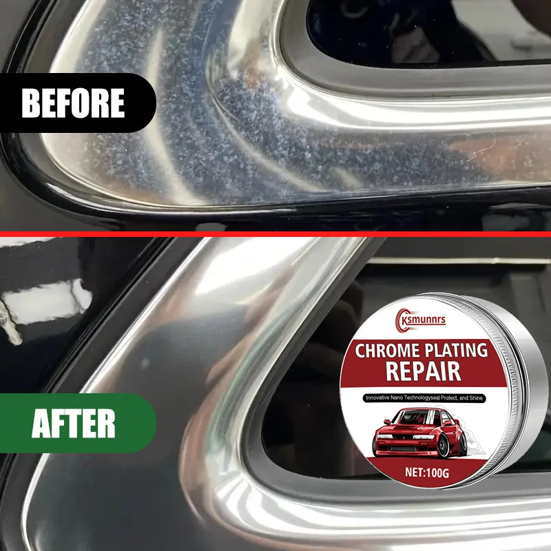 Complete Metal Polishing Paste Set – a Quick And Efficient Revitalizer for Chrome, Stainless Steel, And Coated Metals – Includes