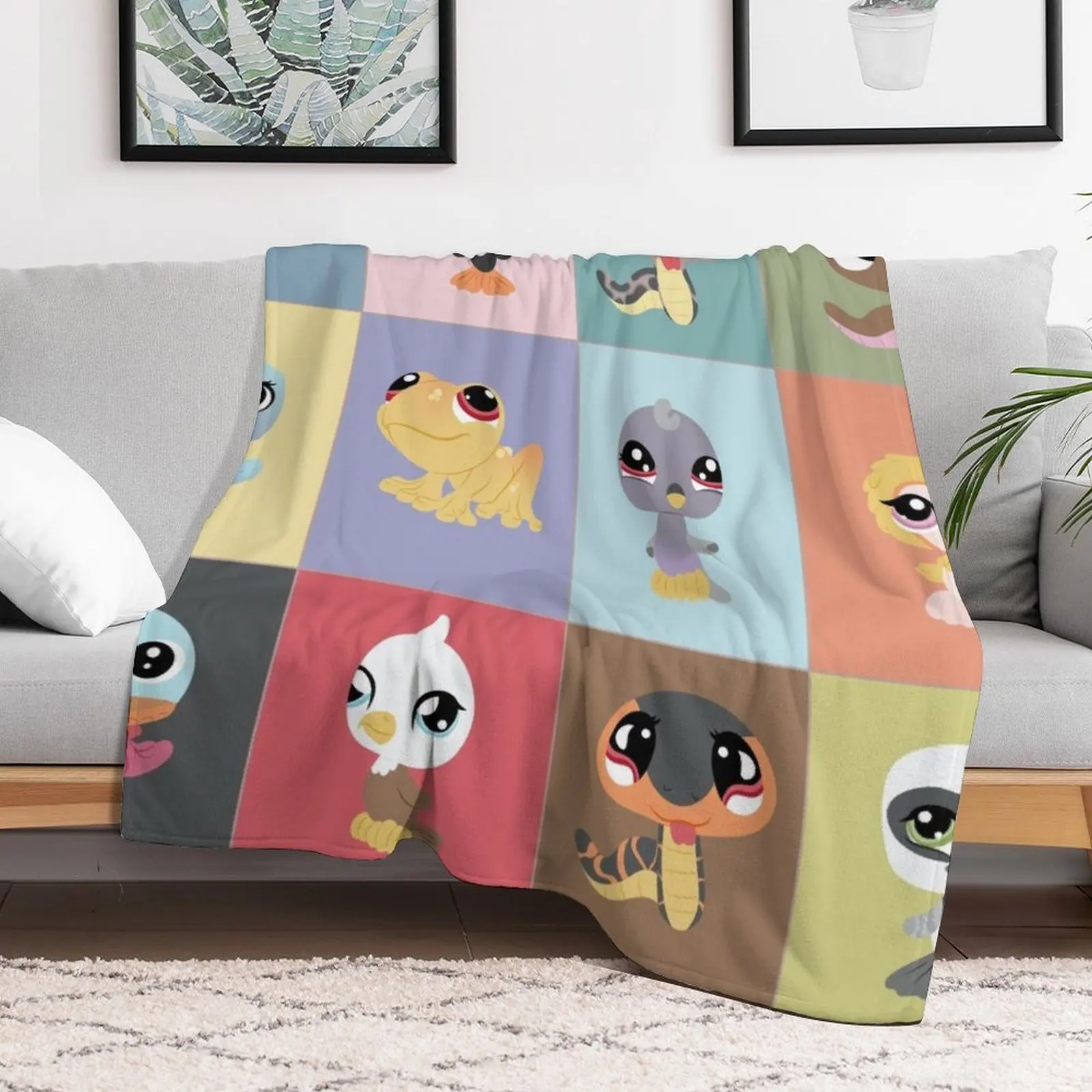 LPS Animals Volume Three Throw Blanket Lightweight Cozy Blanket for Bed Sofa