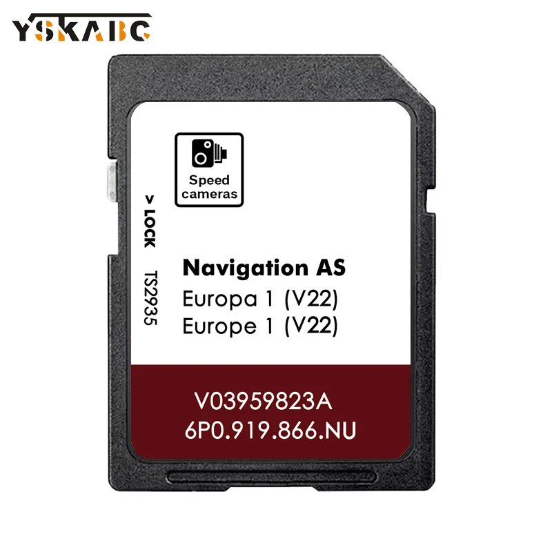 

for Seat AS V22 Sat Nav 32GB Map Card Europe 2025 Navigation Leon Car SD Memory V03959823A / 6P0919866NU