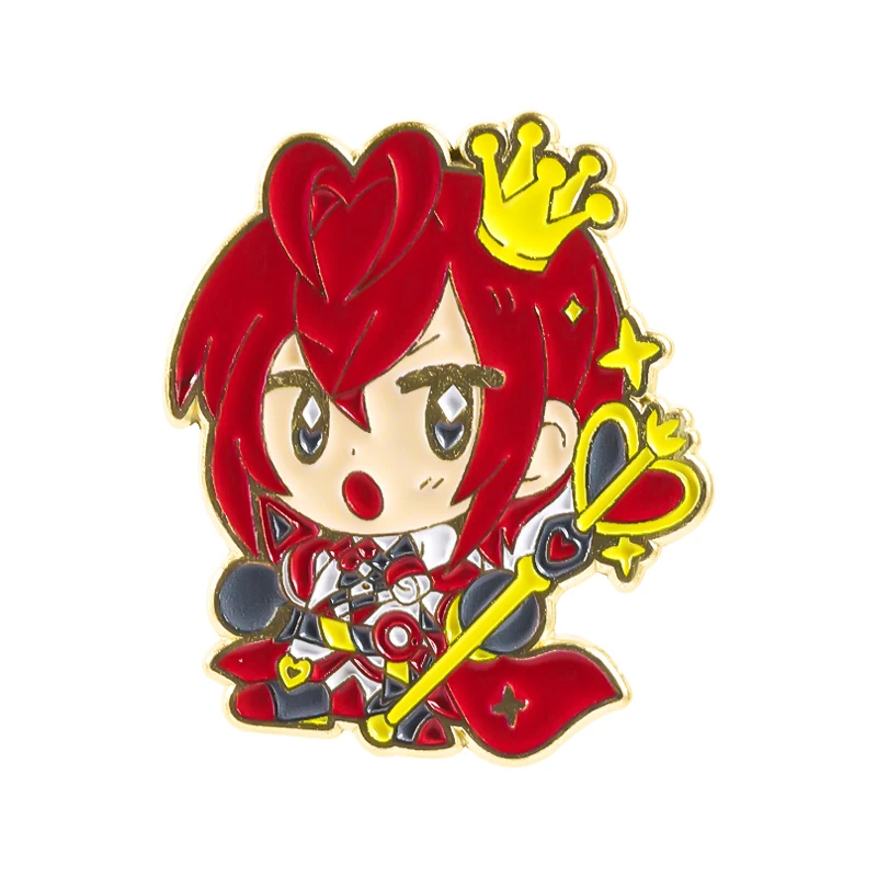 Cartoon-Spiel Q-Version Charakter-Broschen, Zinklegierung Emaille-Material, Niedliches Design, Cosplay-Themen-Pins, Unisex-Accessoire Geschenk