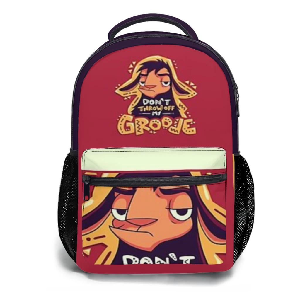 

Dont Throw Off My Groove Llama Kuzco, Cartoon Emperor, Alpaca kids High Capacity Waterproof College Backpack 17inch