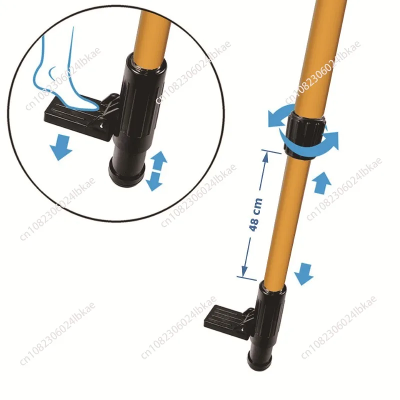 New Line Leveler Telescopic Pole Aluminum Alloy Adjustable Lift Extended Bracket Holder Stand Support for 1/4 '5/8' Leve 1 Piece