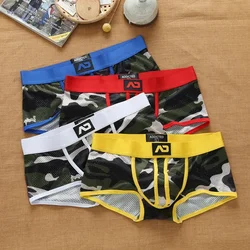 CamSolomon-Boxer en maille de nylon pour homme, sous-vêtement cool et respirant pour jeune accro