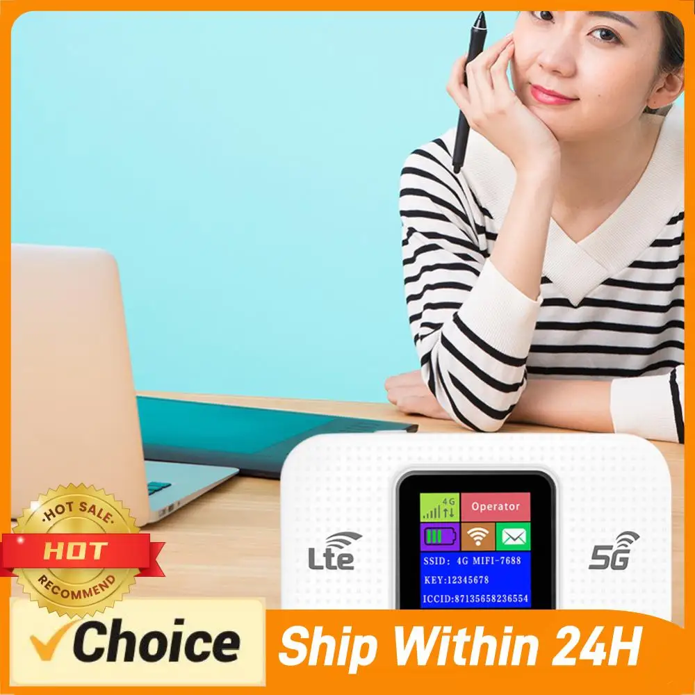 

4G LTE Portable WiFi Device Wireless WiFi Router with SIM Card Slot Smart WiFi Router Qualcomm MSM8916 Chip Plug Play for Travel