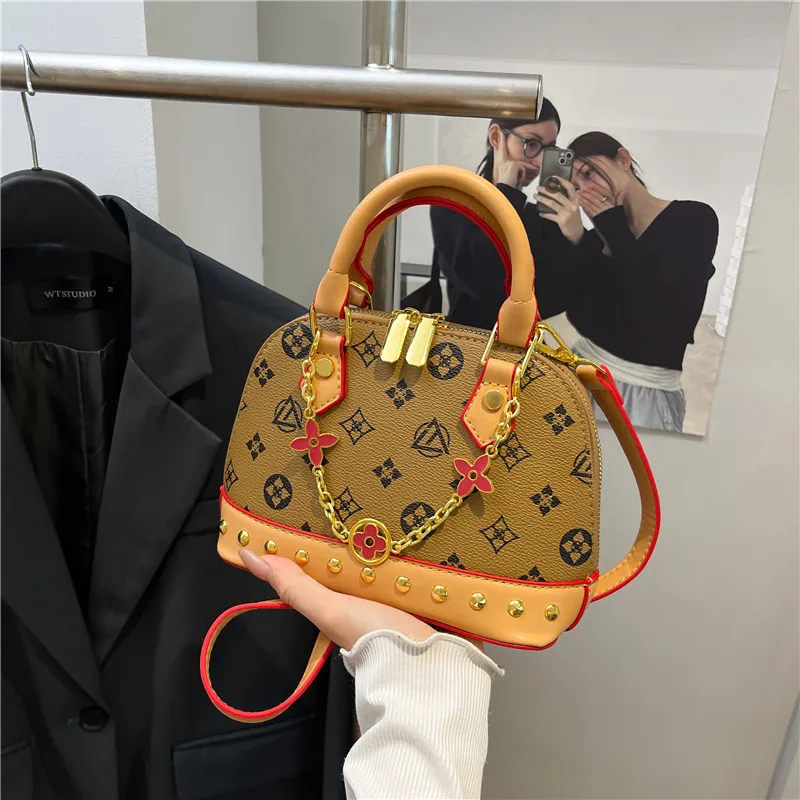 

2025 New Luxury Shell Bag Women's Designer Shoulder Crossbody Purse Monogram Handbag