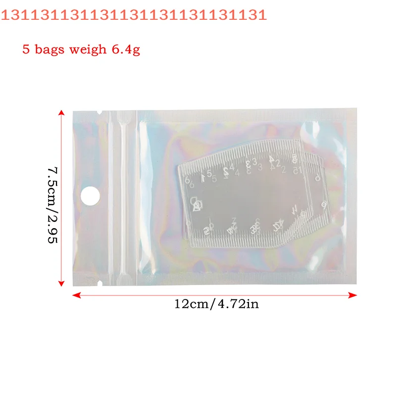 5Pcs Durable Brow Shaping Stencil Shaping Portable Instant Brow Shaper Drawing Eyebrow Design Ruler Gift