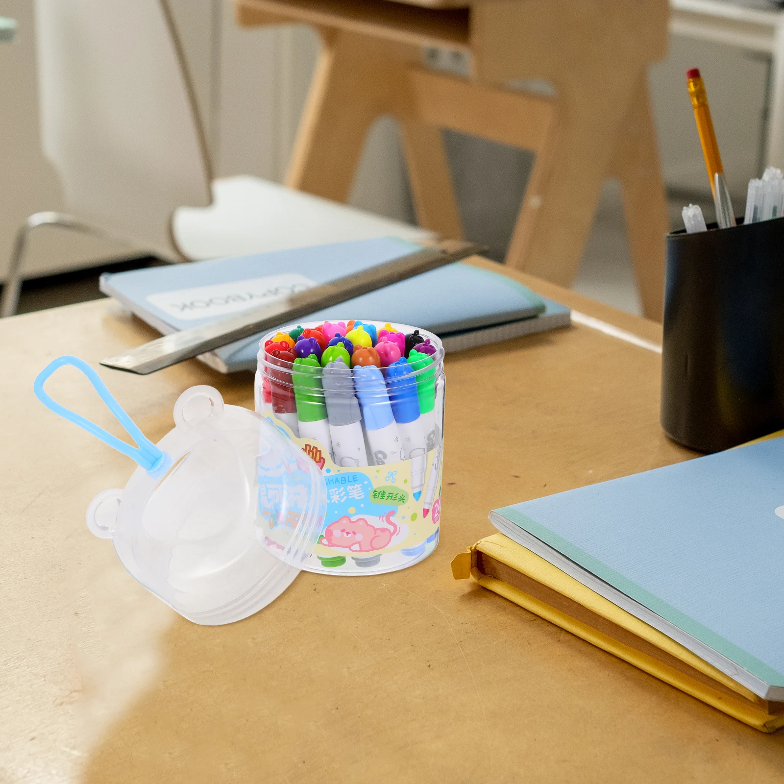 

24 Pcs Wash Marker Pen Classroom Supplies Kids Markers for Coloring Bulk Art Multicolored Washable Plastic School Toddler