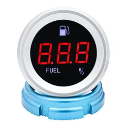 Auto Car Fuel Gauge 0-190 ohm Fuel Level Meter Indicator Red LED Digital Oil Tank Gauge for Petrol Diesel Car Truck 12V 24V