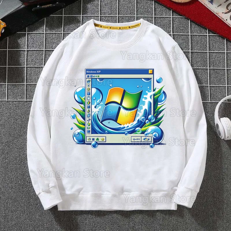 

Frutiger Aero Print Мужская и женская толстовка с капюшоном Модная повседневная уличная толстовка с графическим принтом