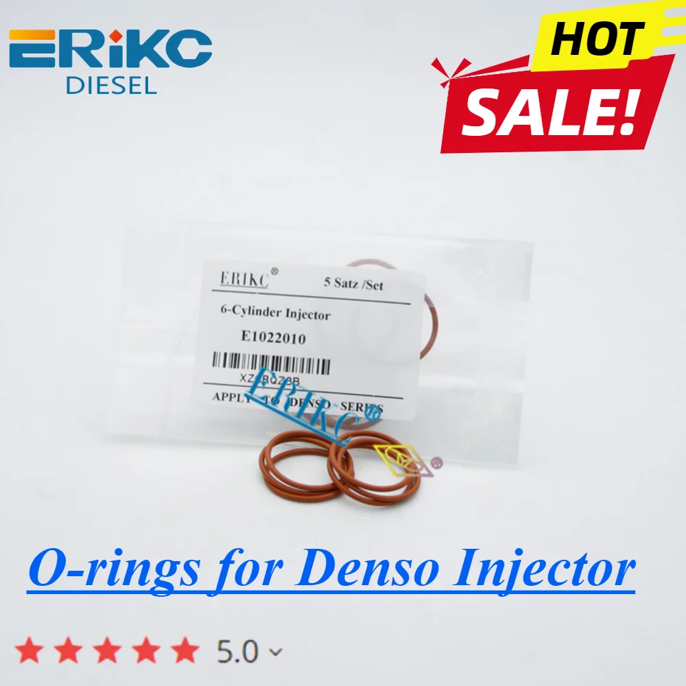 E1022010 Diesel Fuel Injector Rubber Seal Rings E1022018  O-Rings Insulation Gasket Washer for Denso Injector