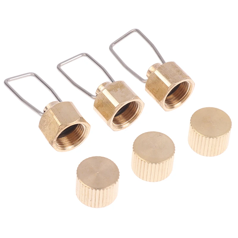 1/5Pcs Outdoor Camping Stove Cap Gas Accessories Flat Gas Tank Anti-leak Camp Plug Cook Cookware Energy Saving Fuel Gas Tank Cap