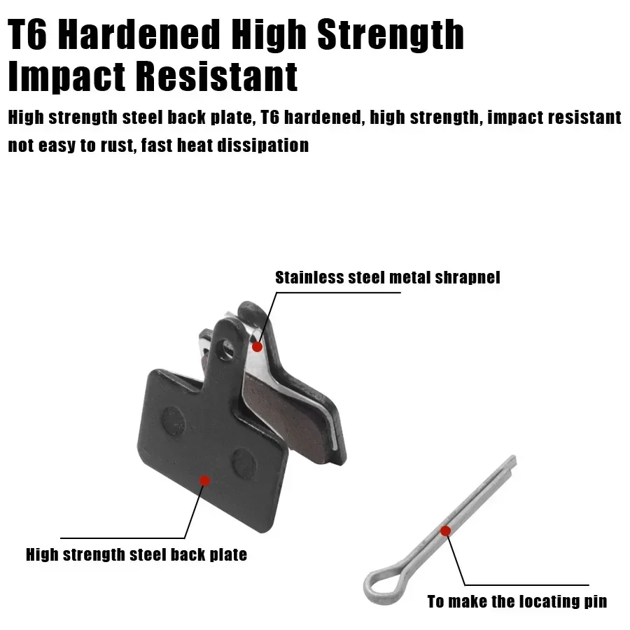 Electric Scooter Hydraulic Semimetal Disc Brake Pads For Kaabo Wolf 11 /11+ /X /Pro /King for GT Mantis Pro 8 10 for Vsett