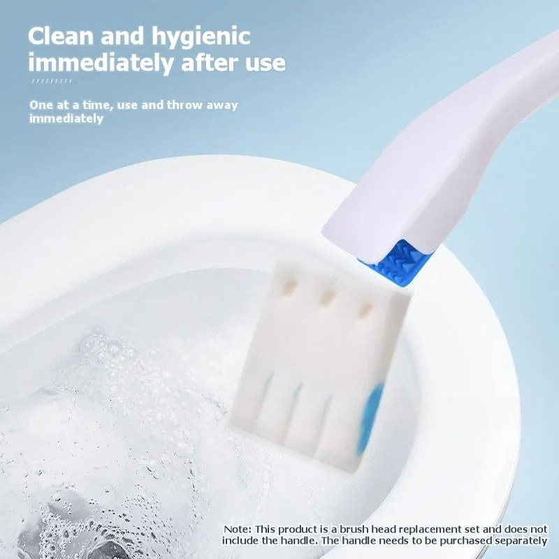 

A58Z для эффективной чистки чаши в ванной комнате - одноразовые сменные насадки для щетки для унитаза - 12 упаковок - одноразовые щетки для унитазов