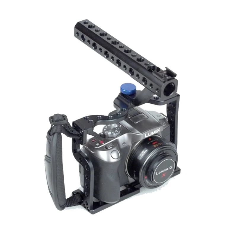 New DSLR Camera Cage With Top Handle Hand Grip For GH3 GH4 Camera Rig