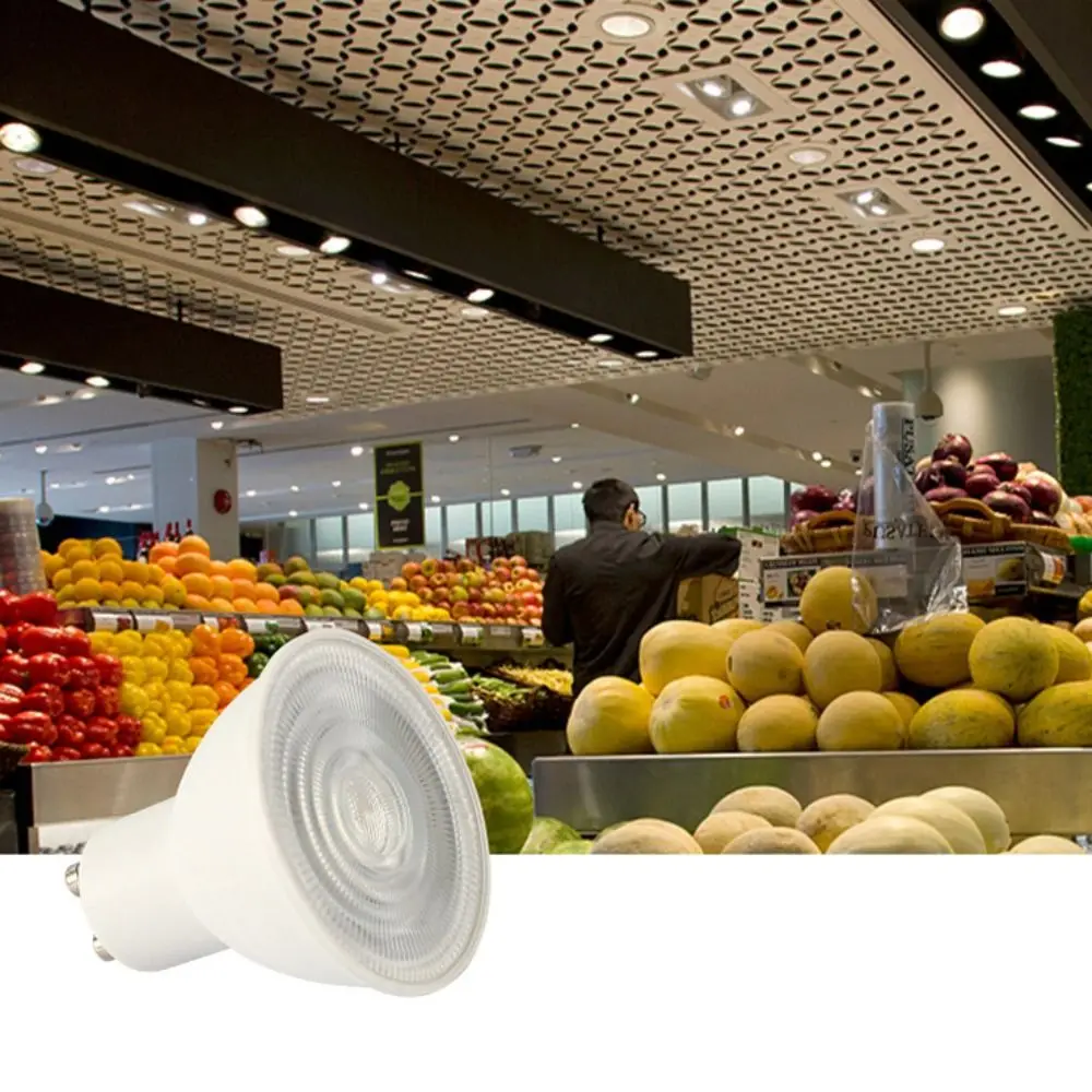 Neue Kunststoff GU10 LED-Lampen COB LED 6W 220V Spot Glühbirne Universelle energiesparende integrierte Lichtdecke