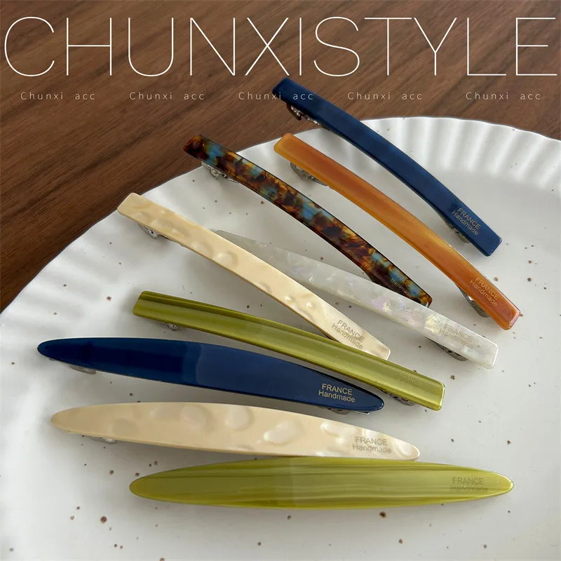 

Retro Gradient Multi Color Hair Clips for Women Vintage Spring Hair Barrettes Ponytail Half Up Hair Clips Stylish Accessory