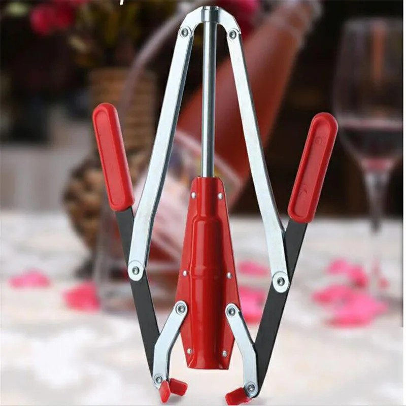 Metal Double Lever Hand Corker Manual Wine Bottle Corker For Home Brewing Wine Making - Image 3