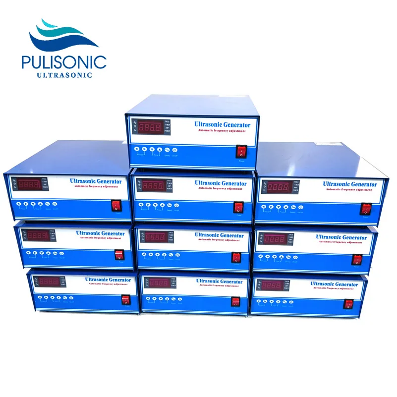 RS485 PLC Ultrasonic Frequency Signal Generator For Automation Large Volume Ultrasonic Cleaning Machine 20KW