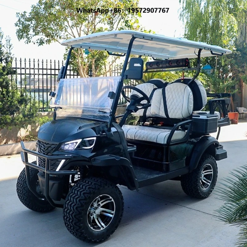 Gas Golf Cart 4 Seater Golf Scooter 4 Wheel Electric Club Car Golf Buggy