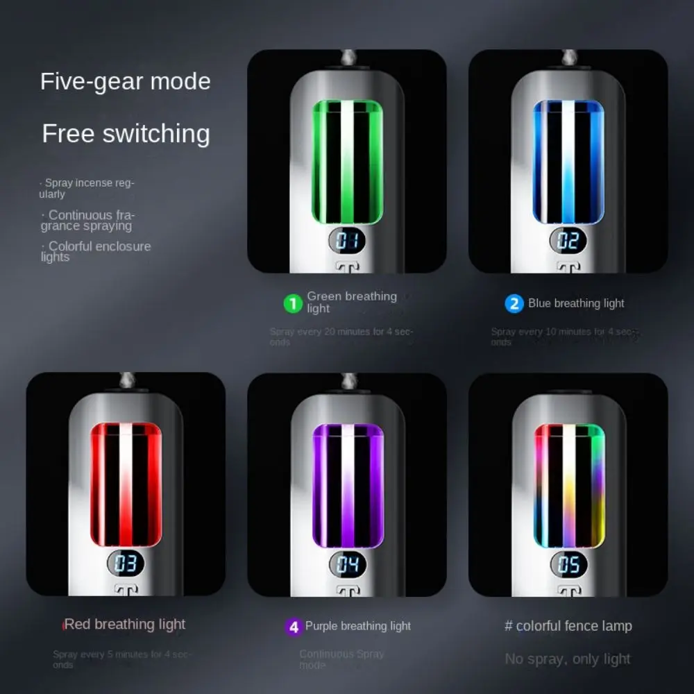 1Pc Aromacare USB Rechargeable Aromatherapy Air Freshener, Wall Mounted Essential Oil Diffuser with Button Control, Long-Lasting