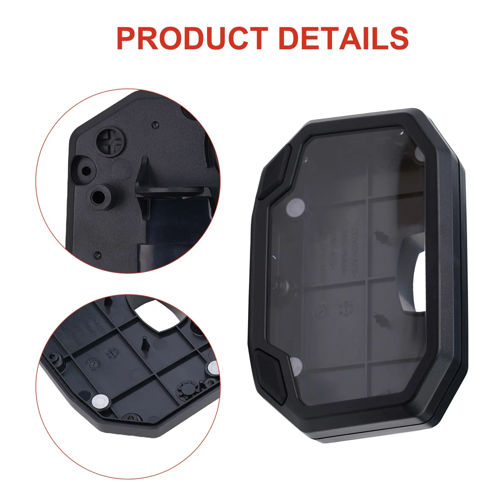 Car Assembly 55*102*50 Black Exquisite Fixed Design Front Housing Plastic Safer Speedometer Car Spare Parts Car