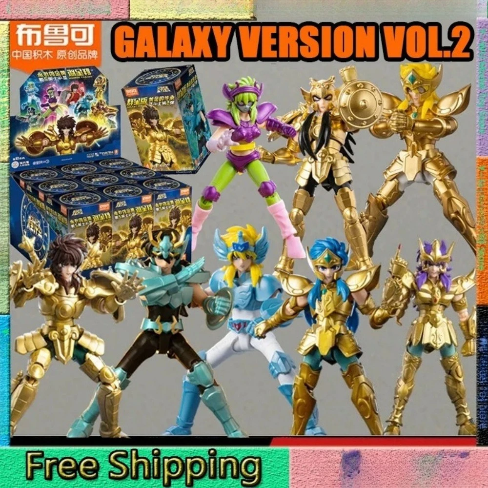 

Новинка в наличии Blokees Saint Seiya Shiryu Hyoga Ophiuchus Shaina Aquarius Camus GALAXY VER Vol.2 Фигурка ‌ Модель в подарок